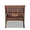 Baxton Studio Rovelyn Brown Upholstered Walnut Finished Wood Lounge Chair 153-9245 - alternate 8